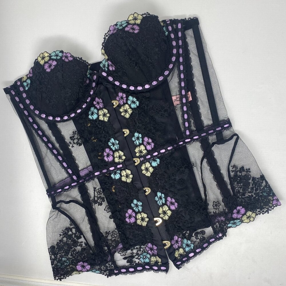 Agent Provocateur Petunia Black Muilti Corset AP3 Medium - Picture 7 of 16